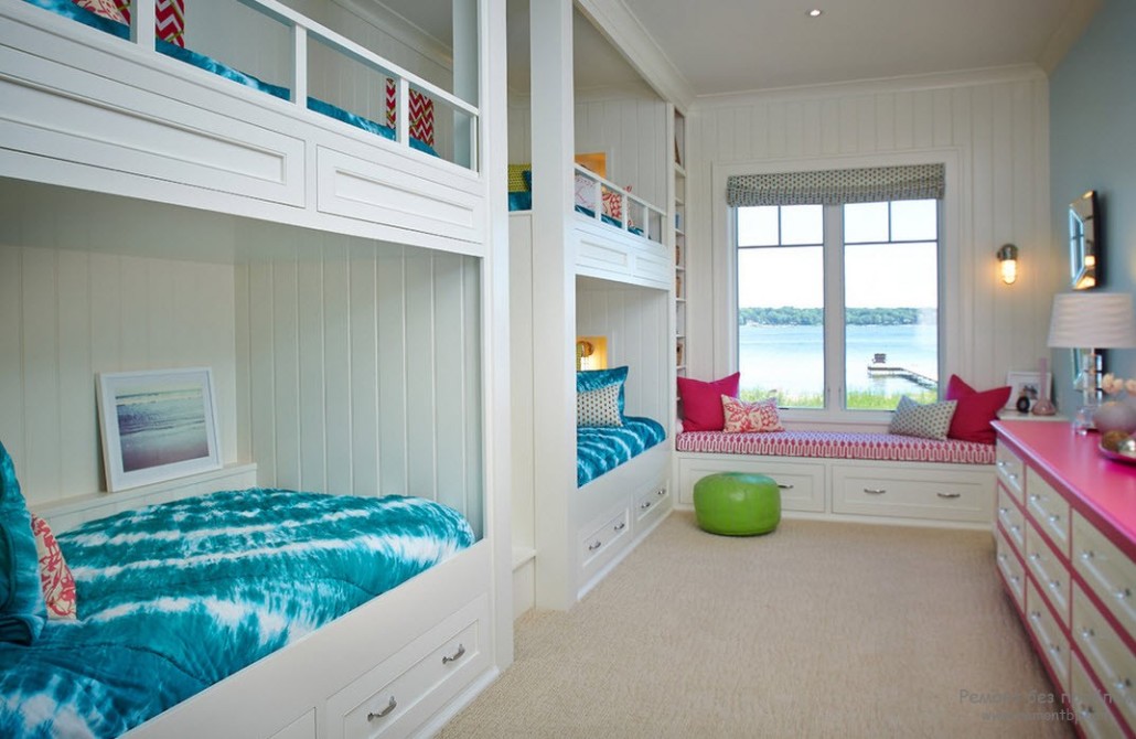 Детская спальня в морском стиле