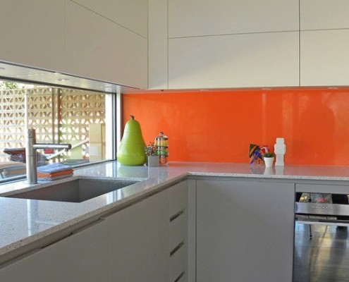 Сочетание цветов в интерьере кухни оранжевый и