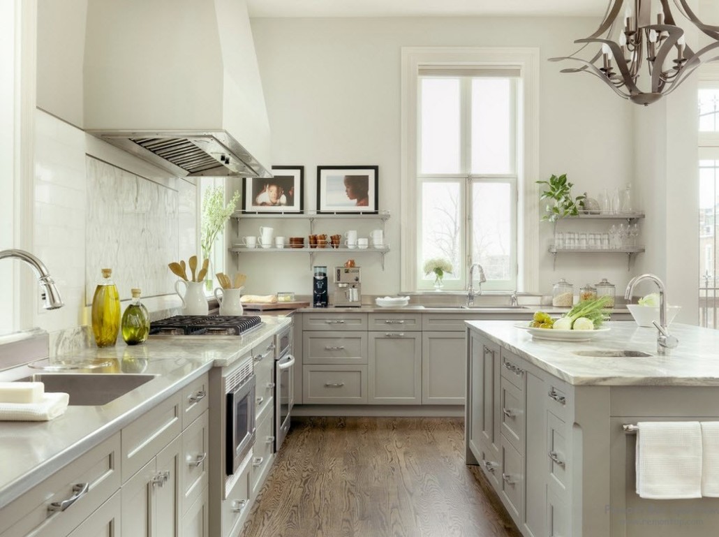 Цвет серый кашемир в интерьере кухни