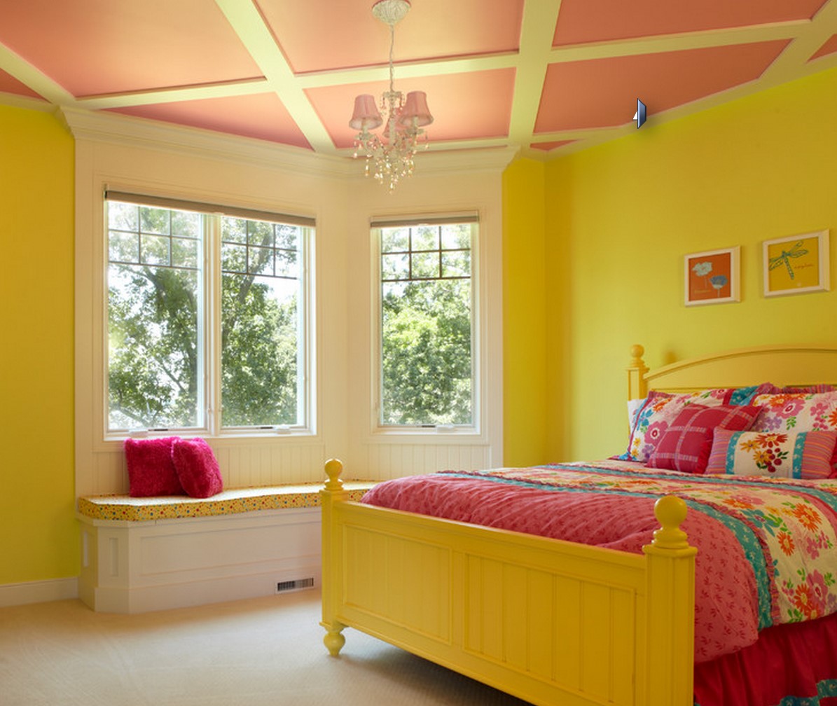 Дизайн комнаты с желтым цветом