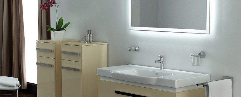 Настенный шкаф в ванную без зеркала
