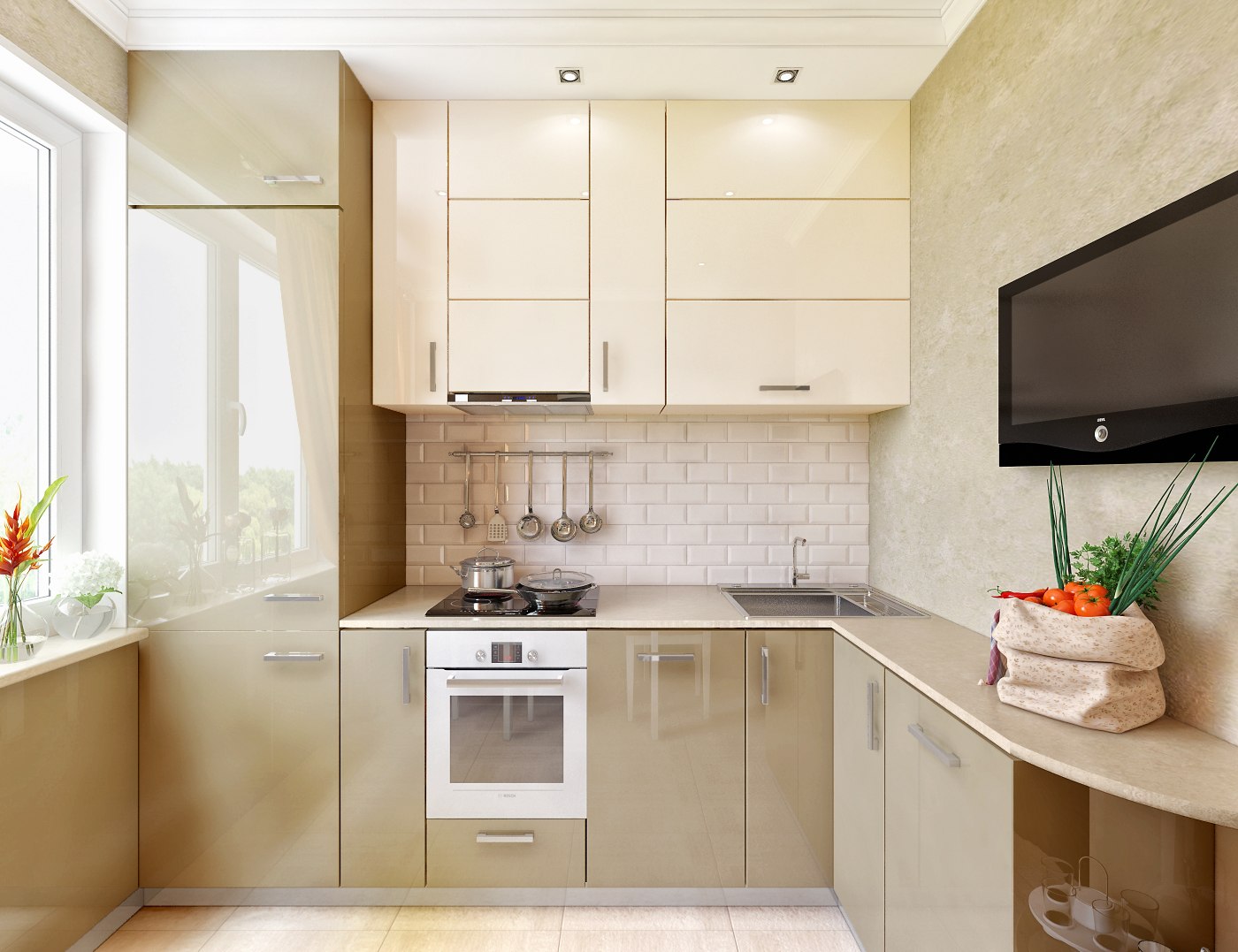 Дизайн кухни 6 кв. метров: 300+ реальных фото интерьеров