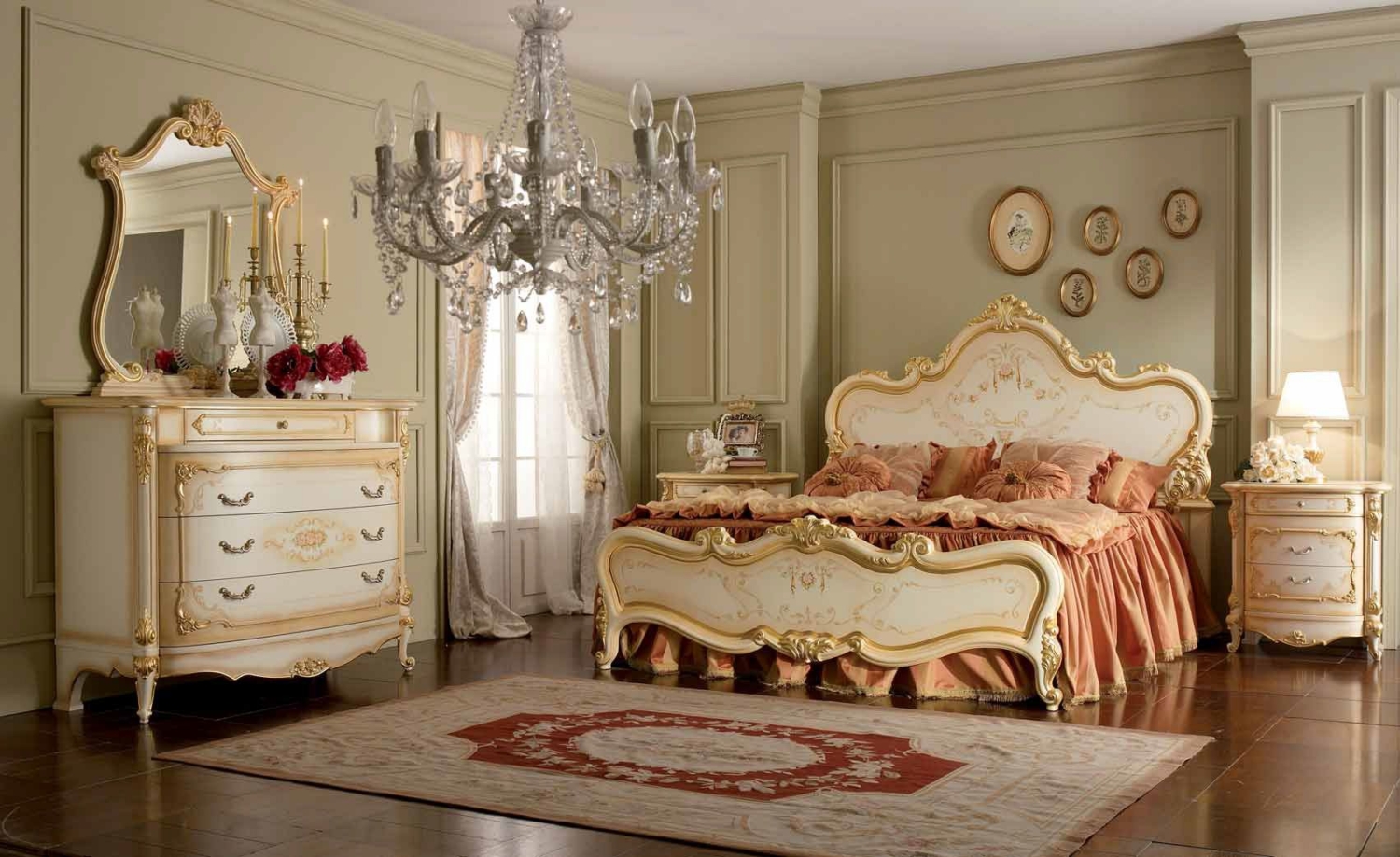 Стиль барокко в интерьере спальни