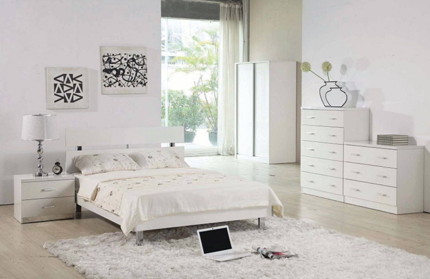Белая мебель для спальни в интерьере фото дизайн
