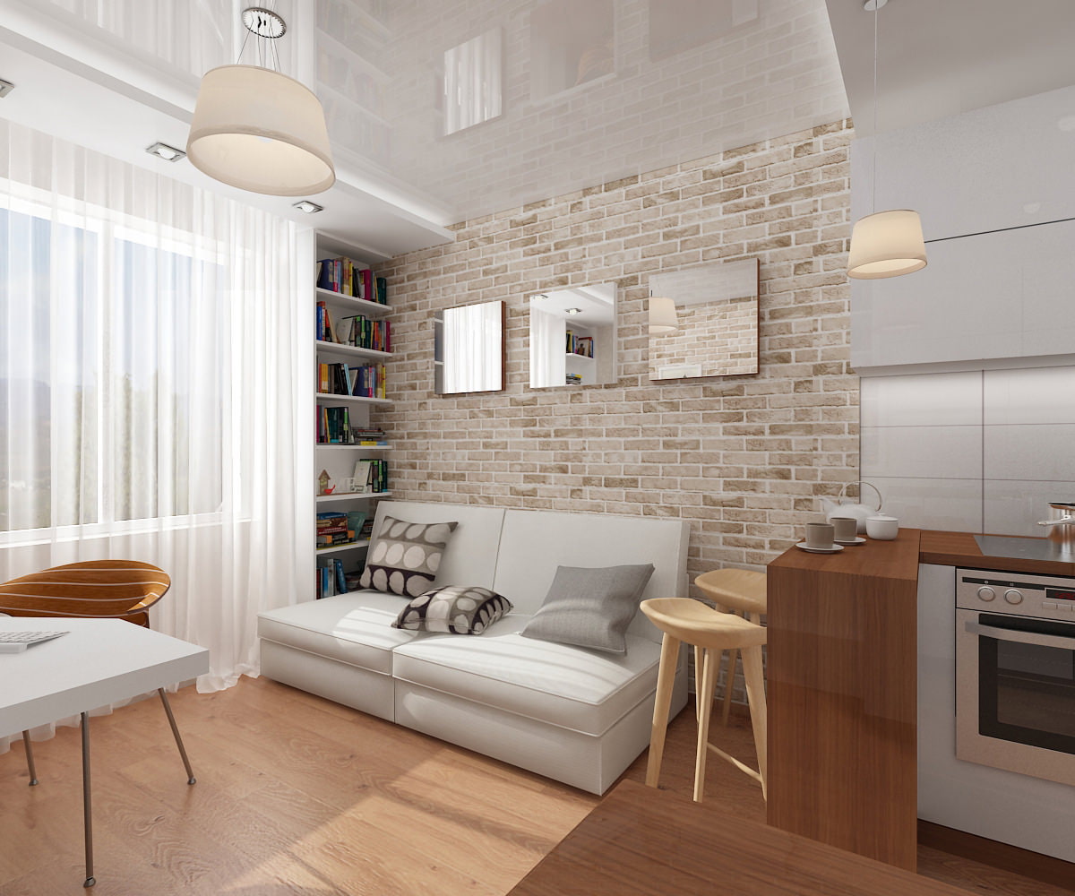 белый лофт дизайн квартиры