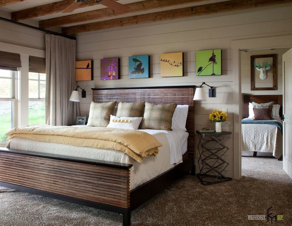 Спальня в стиле кантри — фото лучших идей как оформить дизайн